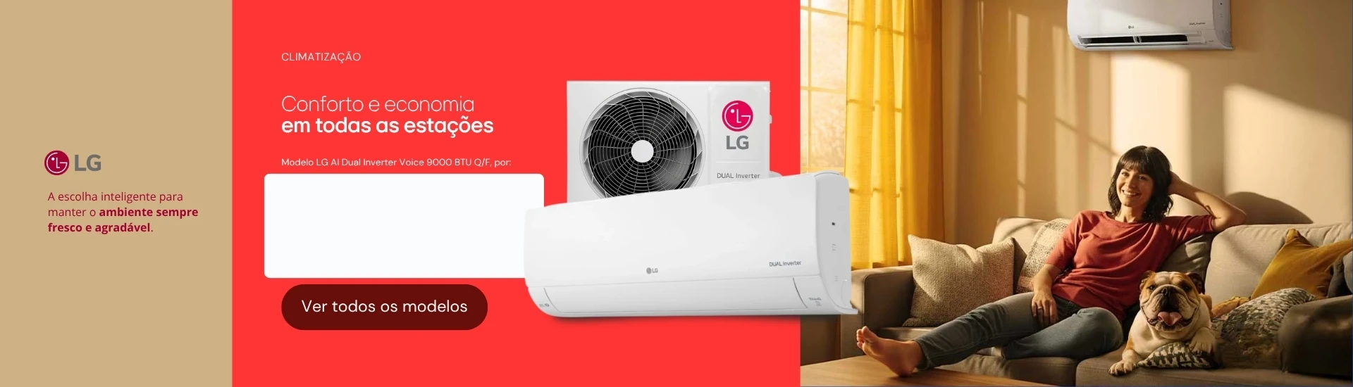 Ar-condicionado LG em oferta!