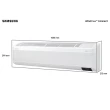 Ar-Condicionado Split Inverter Samsung WindFree Connect 18000 BTUS Quente e Frio 220V AR18BSEAAWKXAZ