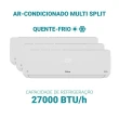 Ar Condicionado Tri Split Inverter Philco 27000 BTUs (2x9000+1x12000) Quente e Frio 220V PAC27QV